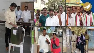Revanth reddy casts his vote in Kodangal for Municipal Elections