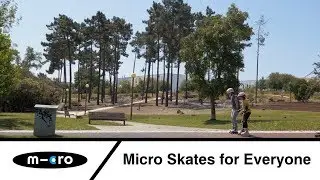 Mom and Daughter Skating the Park with Micro S7 Inline Skates