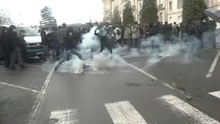 Clashes break out in France's Rennes during a protest against pensions reform | AFP
