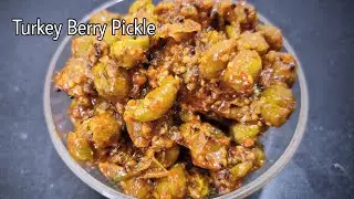 Turkey Berry Pickle - How to Make Turkey Berry Pickle - Sundakka Oorugai