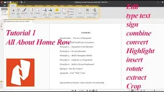 Tutorial 1 | Learn All About Home Row of Nitro pro | In Hindi | Practical Approach