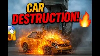 Car Destruction in Game 🚗💥  Ultimate Crash Test Short #CarDestruction #CarCrash #GamingShorts