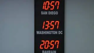 BRG Precision Product's 300T - 5 Zone, Fixed Zone, Veritical Time Zone Clock