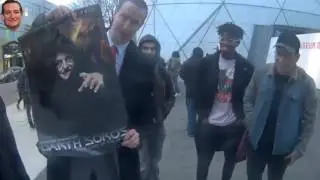 he will not divide us GETS OWNED - footage from live stream 1/27/2017 #1 shia labeouf fousey soros