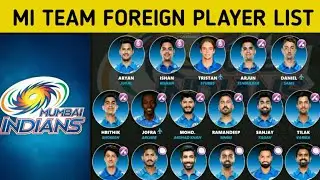 IPL 2024 | Mumbai indians  Foreign Players List | Mi Foreign Players