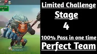 Lords mobile Barbarian Limited Challenge Stage 4|Limited Challenge Barbaric Journey Stage 4