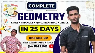 Complete Geometry in 25 Days | Syllabus & strategy | All information of NTSE Maths