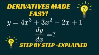 🔥 Derivatives Made Easy | How to Differentiate a Function Step-by-Step