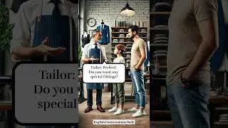 Conversation between a Tailor and a Father. #englishconversations#englishspeaking#learningenglish