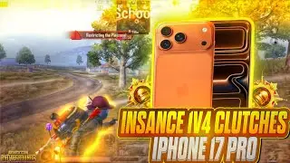 INSANCE 1V4 CLUTCHES IPHONE 17 PRO 🥵 || PUBGMOBILE-BGMI 