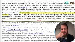100 [1.23] Kitzur Yomi: 50-11:51-1 [Changing Locations. Ppl At Table. One Shehakol. Beracha Achrona]