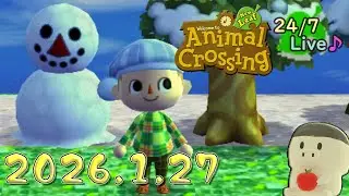 [160]とびだせどうぶつの森  24時間作業用 BGM 稀にゲームプレイ要素有  - ACNL 24/7 Hour Live  2026.1.27 17:16
