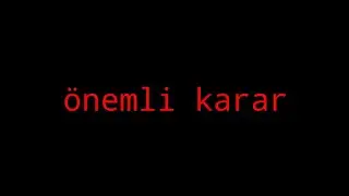 kanal için önemli karar