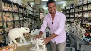 ₹6800/- starting || Big Size Elepant || super white marble elephant || ￼￼￼हाथी जोडी for gate ||