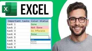 Как добавить цвет в раскрывающийся список Excel