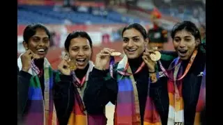 Indian woman wins the 4x100 m relay gold medal