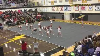 Benet Academy 2018 Varsity Cheer Sectionals @ Andrew High School