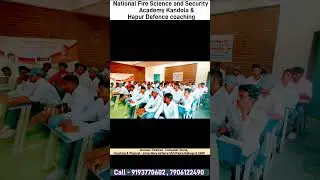 Firefighters Training Under UPSDM with Hostel & Ground | NFSSA & HDC Kandola Hapur | Agniveer