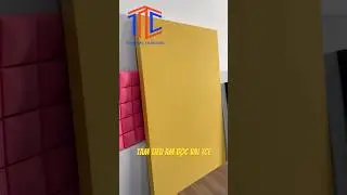 Sản xuất tấm ti&ecirc;u &acirc;m bọc vải cho ph&ograve;ng tập nhạc #shorts #studio #phongtapnhac #vatlieutieuam
