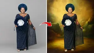 Photo Studio Background Manipulation in Photoshop Made Easy + Free Background | Beginners guide