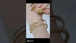 Modern Elegant Bracelet #jewelry #gold