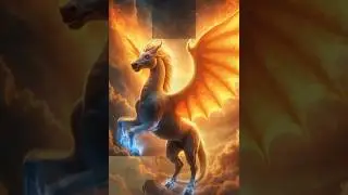 Dragon Hybrid #9: Frost Meets Flame in This Wolf Hybrid ❄🔥🐺 #hybridanimals #animalfusions