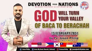 Devotion From Nations | Ps Jason Philip | Kuala Lumpur - Malaysia