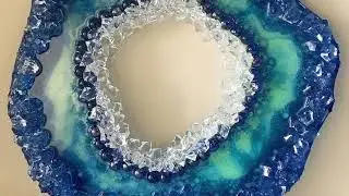 Create a Quick and Easy Geode Freeform Shape - Using Rope and Plastic Bags