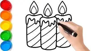 🕯️Fun Drawing & Coloring Candles for Kids | Learn About Candles | Fun Kids' Art Activity! - 142