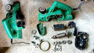 Electric Wood planer machine repair , bearing change , F-20 planer machine
