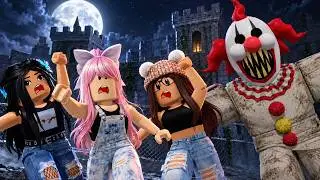 Escaping the Crazy Clown with My Family | Funny Moments (Roblox) in Spanish