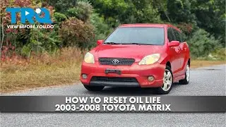 Как сбросить срок службы масла в Toyota Matrix 2003-2008