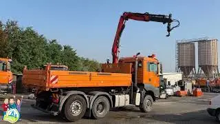 3-Achs Dreiseitenkipper mit Mittelkran &Ouml;AF TGA 28.360 6x4-4 BL -P1
