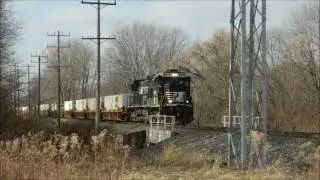 RARE Nathan K5HLR2 Horn For NS Standard Cab C40-9 #8813 Leading 26R In Madison Ohio Dec 2016