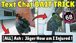 When * CHAMPION * Players Get Baited By Text Chat Trick | 400 IQ Iana Bait - Rainbow Six Siege
