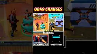 FF 👉 OB49 TOP 22 changes 🤯 free fire ob49 update changes #freefire #update #shorts