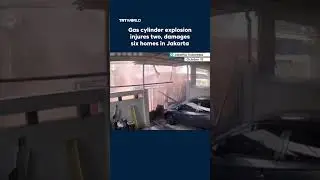 Gas cylinder explosion in Jakarta