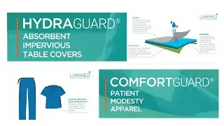 HYDRAGUARD&reg; Absorbent Impervious Table Covers & COMFORTGUARD&reg; Patient Modesty Apparel