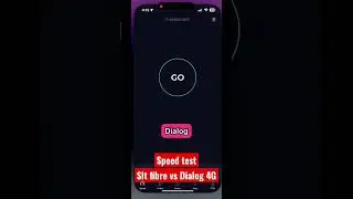 Slt fibre vs Dialog 4G speed test 2023