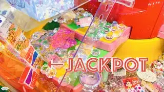 Crystal Gem Pusher Sweet Land JACKPOT Challenge !! Candy Pusher at JAPAN | Coin Pusher スイートランド チャレンジ