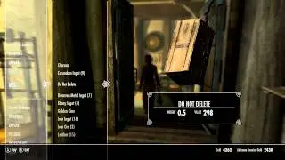 Skyrim Do Not Delete Chest Found in Store