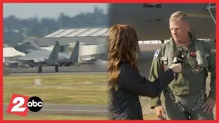 F-15 fighter jets from 142nd Wing conduct 4th of July flyovers in Oregon, SW Washington
