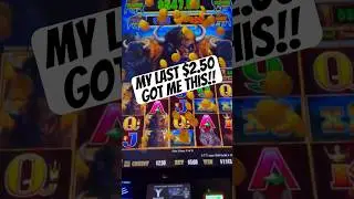 Down to My Last $2.50 Then This Happened! #slot #bigwinslots #casino