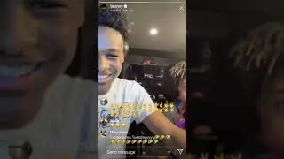 Bronny James first Instagram live