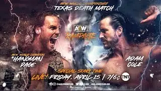 Hangman Page vs Adam Cole | AEW RAMPAGE 15.4.2022