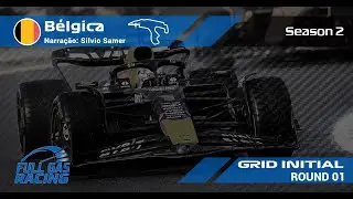 FULL GAS RACING F1 | GRID INITIAL | ESTREIA DA 2&ordf; TEMPORADA, GP DA B&Eacute;LGICA, COM SILVIO SAMER 🇧🇪