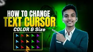 How to Change Text Cursor Color & Size in Windows | Text Cursor Customize Bangla