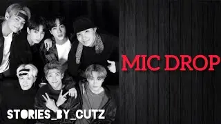 [Full Length Edition] BTS - MIC DROP Easy Lyrics || Black themed video 