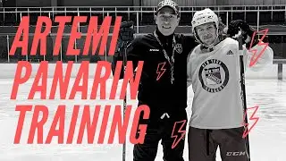 Artemi Panarin training with Daniel Bochner