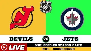 🔴LIVE : New Jersey Devils Vs Winnipeg Jets | NHL 2026 | NHL Live SCOREBOARD